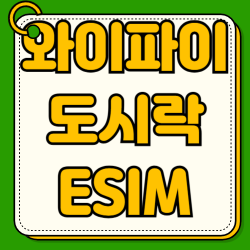 와이파이 도시락 이심 설정 방법 지원 스마트폰 기종 신청 절차 오류 해결법 총정리