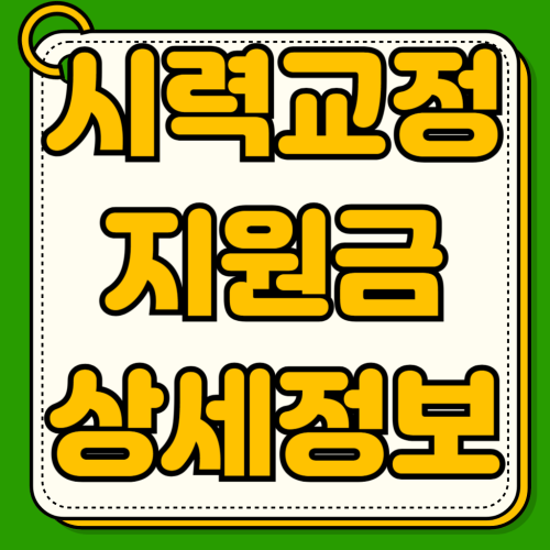 시력교정 지원금 대상조건 신청방법 라식 라섹 스마일라식 수술비 지원 지자체 청년 공무원 저소득층 혜택