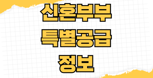 신혼부부 특별공급 자격 조건 소득 기준 무주택 기간 배점 시스템 청약 당첨 확률 상승 비법