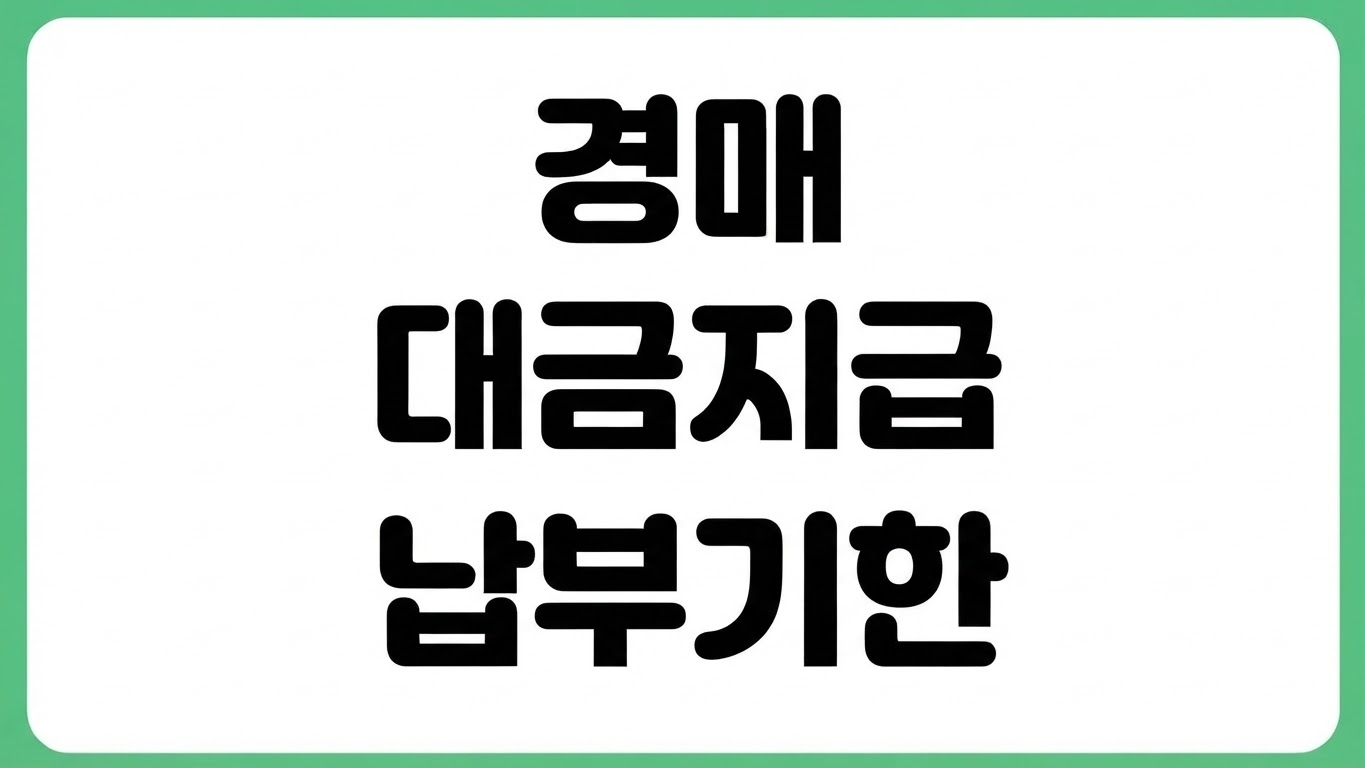 경매 대금지급기한 통지서 뜻 수령방법 출력 재발급 기준 납부 기한
